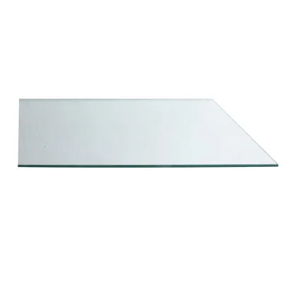 Tablette transparente verre trempé pour rayonnage magasin 66,5 x 25 cm, ép. 8 mm - Verre clair - Lot de 2 - Tablettes Verre