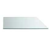 Tablette transparente verre trempé pour rayonnage magasin 66,5 x 25 cm, ép. 8 mm - Verre clair - Lot de 2