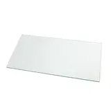 Tablette transparente verre trempé pour rayonnage magasin 60 x 30 cm, ép. 6 mm - Verre clair - Lot de 2