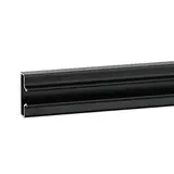 Profil aluminium - Insert aluminium pour panneau rainuré L 120 cm noir laqué