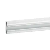 Profil aluminium - Insert aluminium pour panneau rainuré L 120 cm blanc laqué