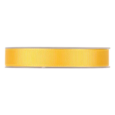 Ruban gros grain jaune 15 mm x 20 m coton - Rubans cadeaux, Rubans tissu, Cordons