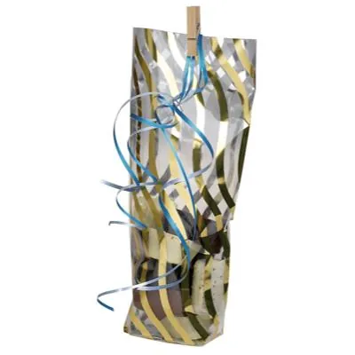 Sachet polypro fond PP Serpentin Or 14 x 30,5 cm 35µ - Sachet confiserie - Sachet bonbons - Lot de 100 - Sachets bonbon, Sachets confiserie-2