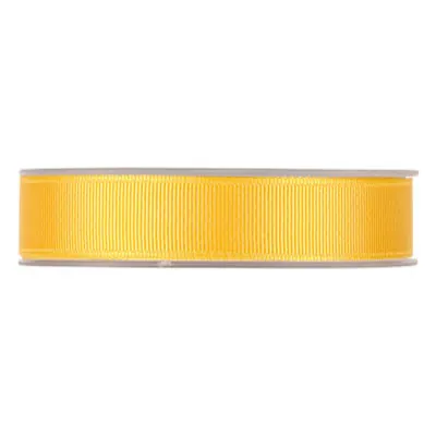 Ruban gros grain jaune 25 mm x 20 m coton - Rubans cadeaux, Rubans tissu, Cordons