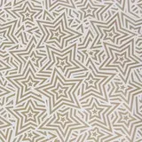 Papier cadeau couché blanc origami étoiles cuivre 70 cm x 100 m 70 g/m² – le rouleau - Papier cadeaux couchés à motifs