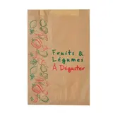 Sac fruits et légumes kraft brun 3kg 23 x 8 x 34 cm - Sac papier primeur - Lot de 1000 - Sacs fruits et légumes