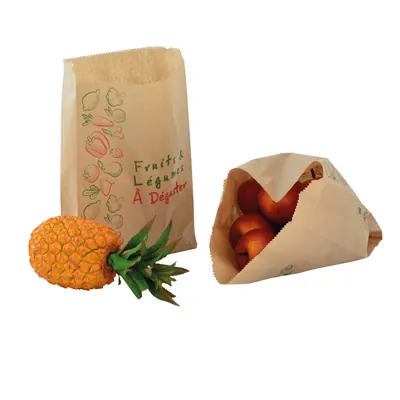 Sac fruits et légumes kraft brun 3kg 23 x 8 x 34 cm - Sac papier primeur - Lot de 1000 - Sacs fruits et légumes-5