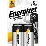 Pile alcaline LR14 C Energizer Alkaline Power 1,5V 9,36Ah – Blister de 2 - Piles