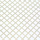 Papier cadeau blanc géométrique losanges or – Rouleau 50 cm x 25 m - Papier cadeaux couchés à motifs