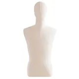 Buste couture homme H 90 cm Écru - Mannequin couture homme - Bustes couture, torses couture