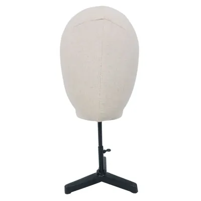 Tête homme vintage lin/fibre de verre ø 20 x H 38 cm - Têtes mannequin, têtes à perruque