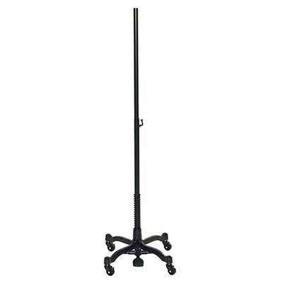 Piètement buste à roulettes vintage Noir ø 35 x H 70/140 cm - Bustes couture, torses couture