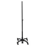 Piètement buste à roulettes vintage Noir ø 35 x H 70/140 cm - Bustes mannequins femmes