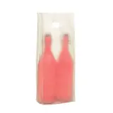 Sacs plastique 2 bouteilles aspect calque - Sacs pour bouteilles de vin