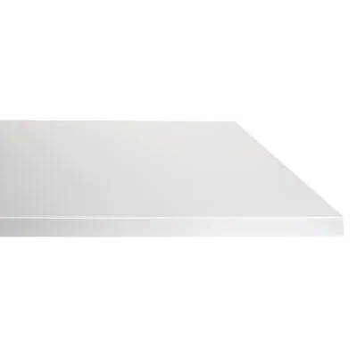 Tablette droite laquée blanche haute brillance L60 cm x P40 cm ép.38 mm - Tablettes Bois mélaminé