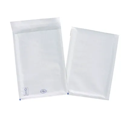 Enveloppe bulles 17 x 10 cm auto-adhésive - Pochette matelassée bulles - Blanc - Paquet de 50 - Enveloppes à bulles