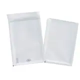 Enveloppe bulles 17 x 10 cm auto-adhésive - Pochette matelassée bulles - Blanc - Paquet de 50 - Enveloppes à bulles
