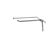 Broche simple avec tige T pour présentoir grille L 10 cm x ø 4 mm Métal gris martelé - Lot de 10 - Broches et Bras pour grilles