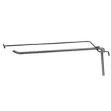 Broche simple avec tige T pour présentoir grille L 30 cm x ø 4 mm Métal gris martelé - Lot de 10 - Broches et Bras pour grilles