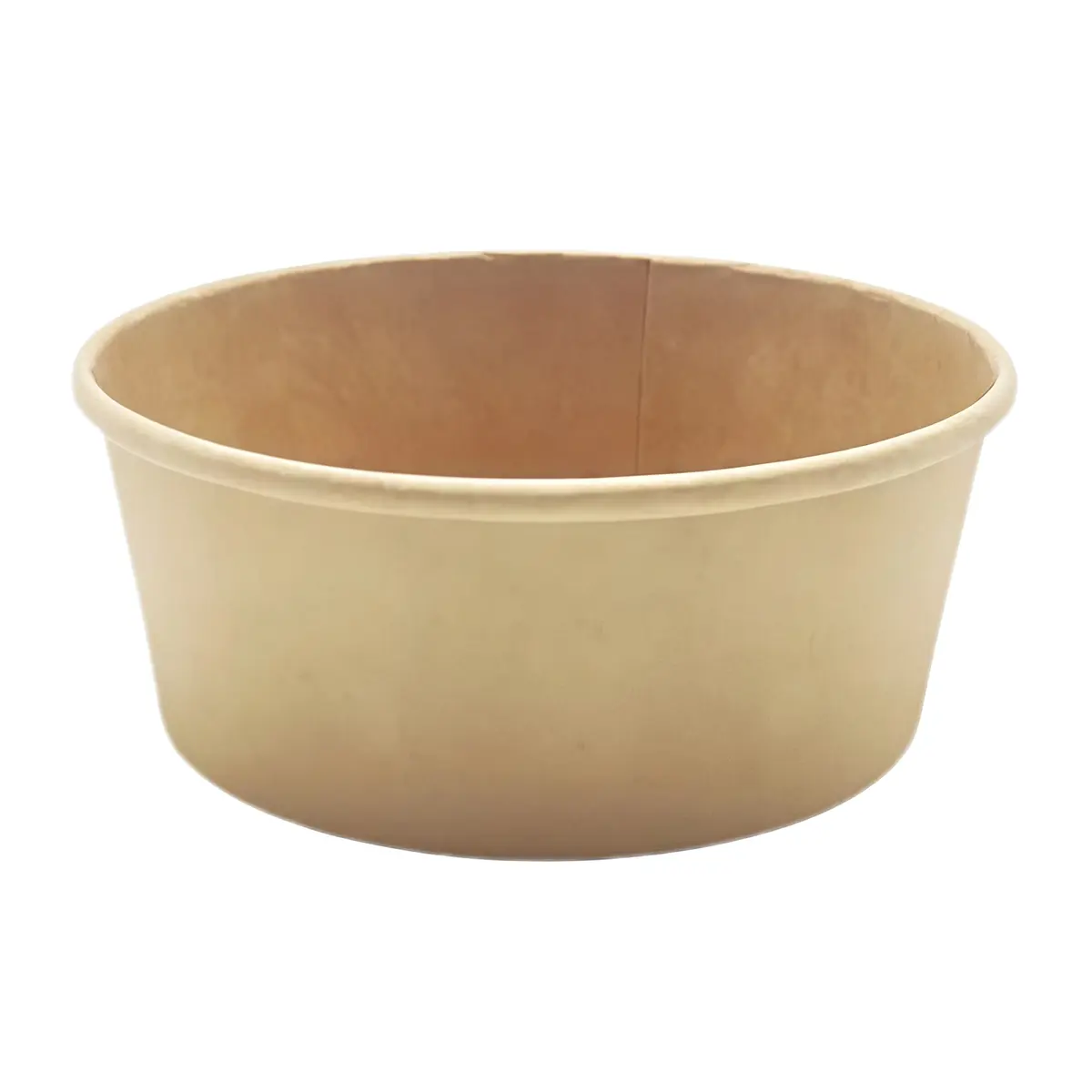 Saladier carton rond brun 550 ml ø 15 x 4,5 cm - Bol kraft - Bol salade - Lot de 50 - Boîtes salade, Bols salade