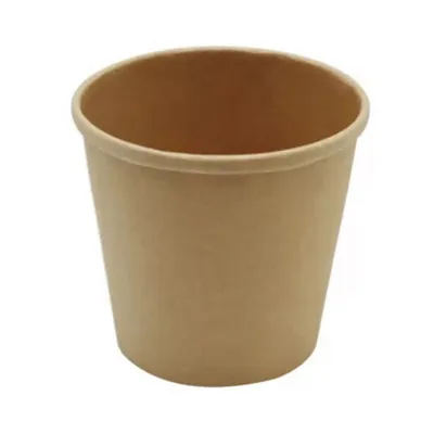 Pot à soupe carton kraft avec revêtement 818 ml ø 11,5 x ø 9,3 x 11 cm - Pot carton - Lot de 25 - Pots à soupe, Boîtes à pâtes