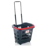 Panier libre service sur roulettes - Paniers magasin