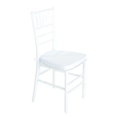 Coussin assise blanc polyester - Chaises d'intérieur-2