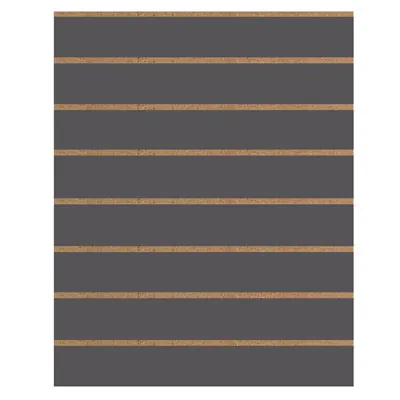 Panneau rainuré gris anthracite 96,2 x 120 cm entraxe 15 cm ép. 18 mm - Panneau rainuré pour gondole - Fonds rainurés Ligne Store