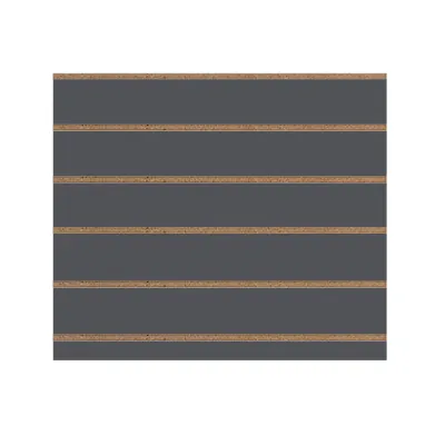 Panneau rainuré gris anthracite 96,2 x 80 cm entraxe 15 cm ép. 18 mm - Panneau rainuré pour gondole - Fonds rainurés Ligne Store