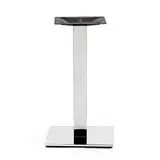 Pied de table central carré inox miroir - Hauteur 72 cm - Tables