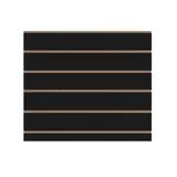 Panneau rainuré Noir, entraxe 15 cm - Fonds rainurés Ligne Store