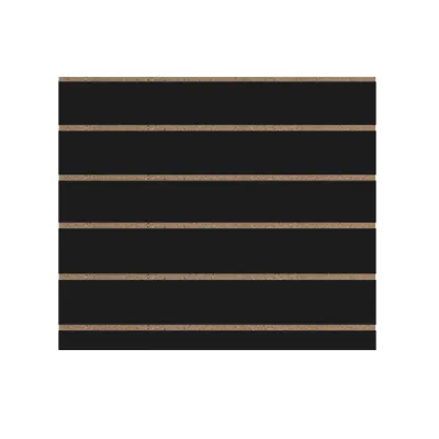 Panneau rainuré noir 96,2 x 80 cm entraxe 15 cm ép. 18 mm - Panneau rainuré pour gondole - Fonds rainurés Ligne Store