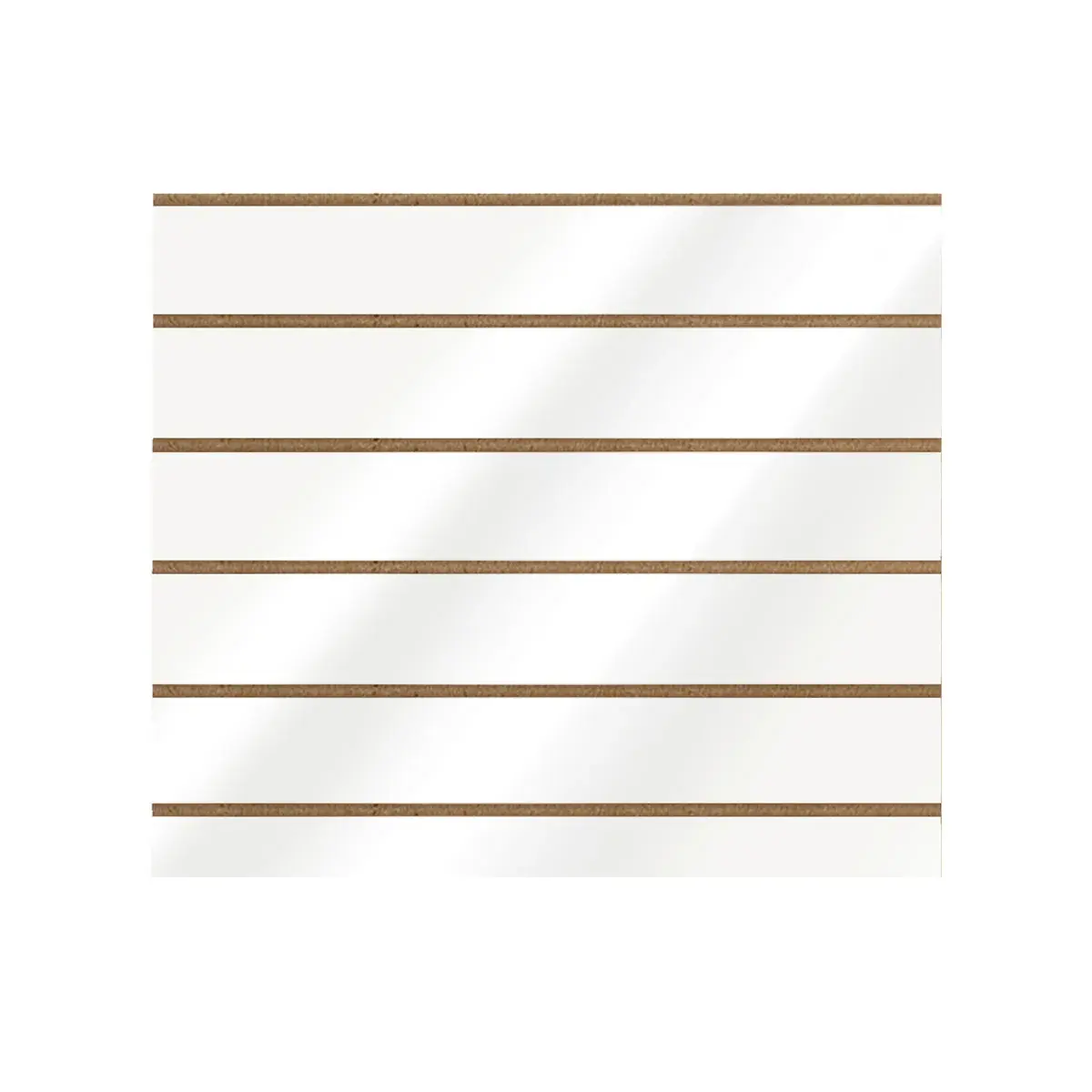 Panneau rainuré entraxe 15 cm 96,2 x 80 cm ép. 18 mm MDF - Blanc – Lot de 2 - Panneaux rainurés