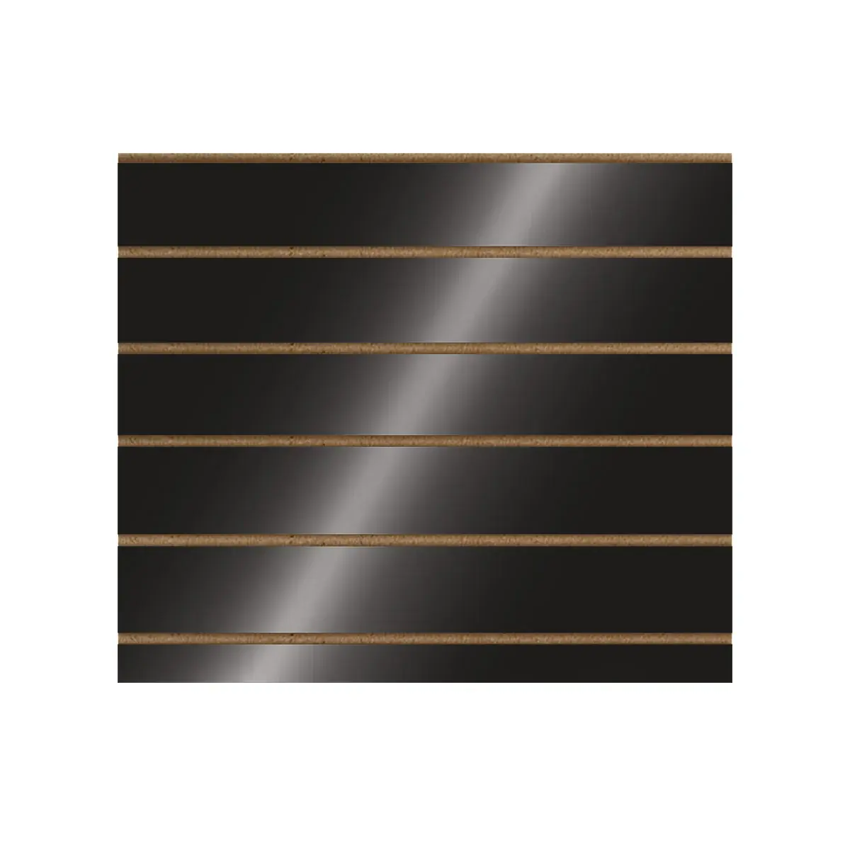 Panneau rainuré entraxe 15 cm 96,2 x 80 cm ép. 18 mm MDF - Noir – Lot de 2 - Panneaux rainurés