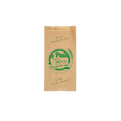 Sac à pain kraft brun 17 x 7 x 36 cm - Sachet papier pain - Lot de 250 - Sacs à pain, Sacs baguettes