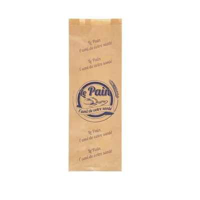 Sac à pain kraft brun 17 x 7 x 49 cm - Sachet papier pain - Lot de 250 - Sacs à pain, Sacs baguettes