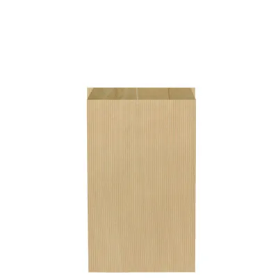 Pochette cadeau kraft vergé brun 15 x 9 x 26 cm - Sachet kraft - Lot de 250 - Pochettes cadeaux unies