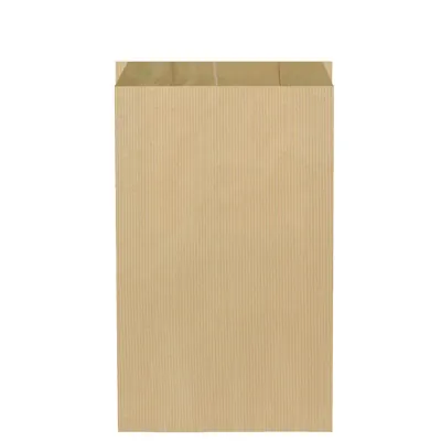 Pochette cadeau kraft vergé brun 25 x 7 x 41 cm - Sachet kraft - Lot de 250 - Pochettes cadeaux unies