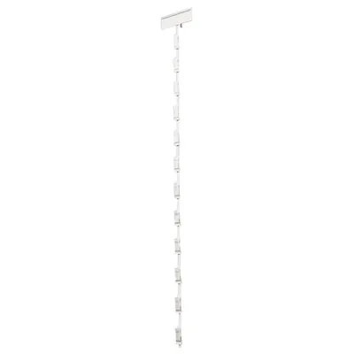 Tige cross-merchandising pince métal 12 facings 79 cm - Cravate cross merchandising - Blanc - Stop-rayon