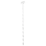 Tige cross-merchandising pince métal 12 facings 79 cm - Cravate cross merchandising - Blanc - Stop-rayon