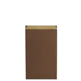 Pochette cadeau kraft vergé marron chocolat 15 x 9 x 26 cm - Sachet kraft - Lot de 250 - Pochettes cadeaux unies