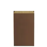 Pochette cadeau kraft vergé marron chocolat 18 x 6 x 33,5 cm - Sachet kraft - Lot de 250