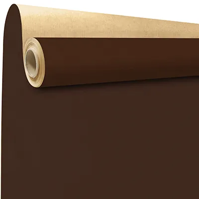 Papier cadeau kraft vergé chocolat uni 70 cm x 100 m 60 g/m² – le rouleau - Papiers cadeaux kraft, Papiers cadeaux unis-2