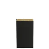 Pochette cadeau kraft vergé noir 12 x 4,5 x 19,5 cm - Sachet kraft - Lot de 250
