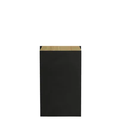 Pochette cadeau kraft vergé noir 15 x 9 x 26 cm - Sachet kraft - Lot de 250 - Pochettes cadeaux unies