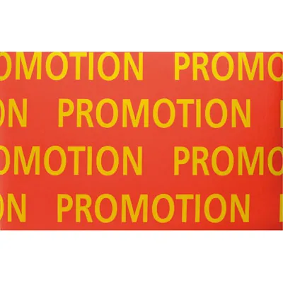 Jupe d'habillage de tête de gondole « Promotion » 60 cm x 20 m – Cache palette intissé – Rouge / Jaune - Affiches Soldes, Panneau soldes-3