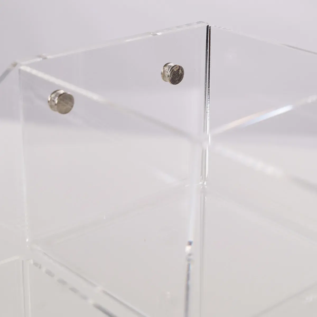 Présentoir plexi à compartiments 3 niveaux 31 x 31 x 25 cm - Présentoir de comptoir - Supports Plexi-5