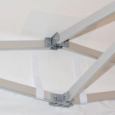 Barnum pliant - Tente pliante 3x3m 520 g/m² hexa 50mm blanc - Tentes pliantes, Barnums pliants-6