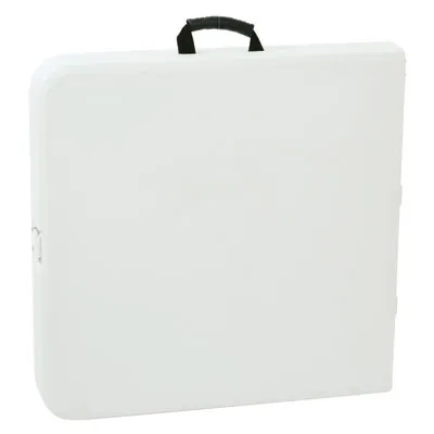 Table pliante portable plastique HDPE blanc 152 x 71 x 74 cm - Table pliable - Table de réception - Tables pliantes, Tables traiteur-2