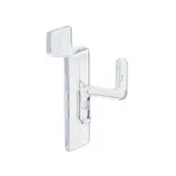 Broche simple plastique pour panneau rainuré L 2,5 cm Transparente - Tige - Lot de 10 - Broches simples pour panneaux rainurés